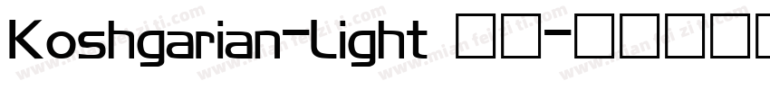 Koshgarian-Light 收藏字体转换